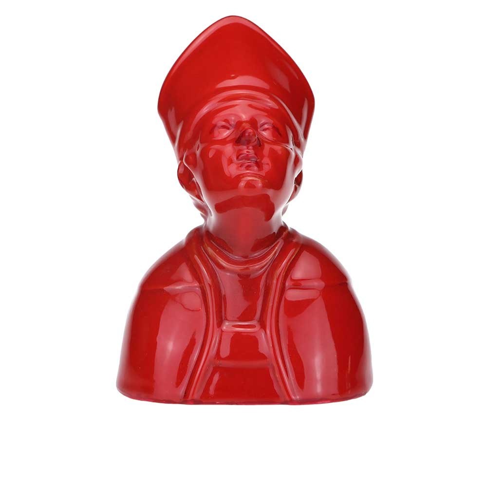 SCULTURA BUSTO DI SAN GENNARO ROSSO