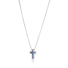 LE SCRITTE COLLANA CROCE MULTICOLOR